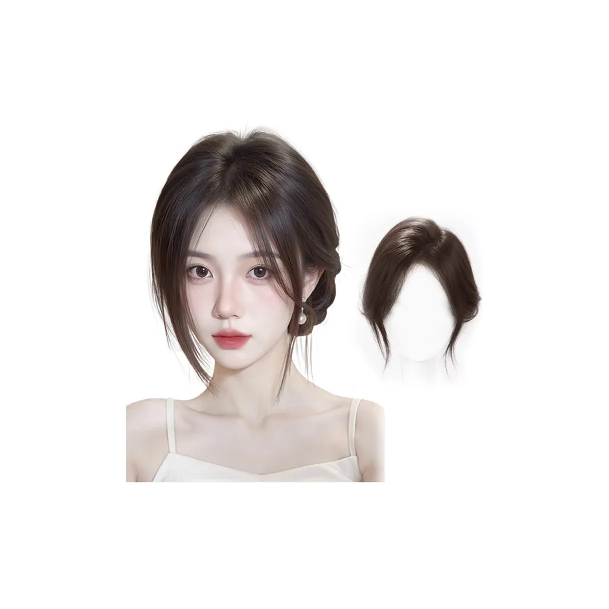 YALANDI Front Panel Edgeless Design Расширения для волос Strips