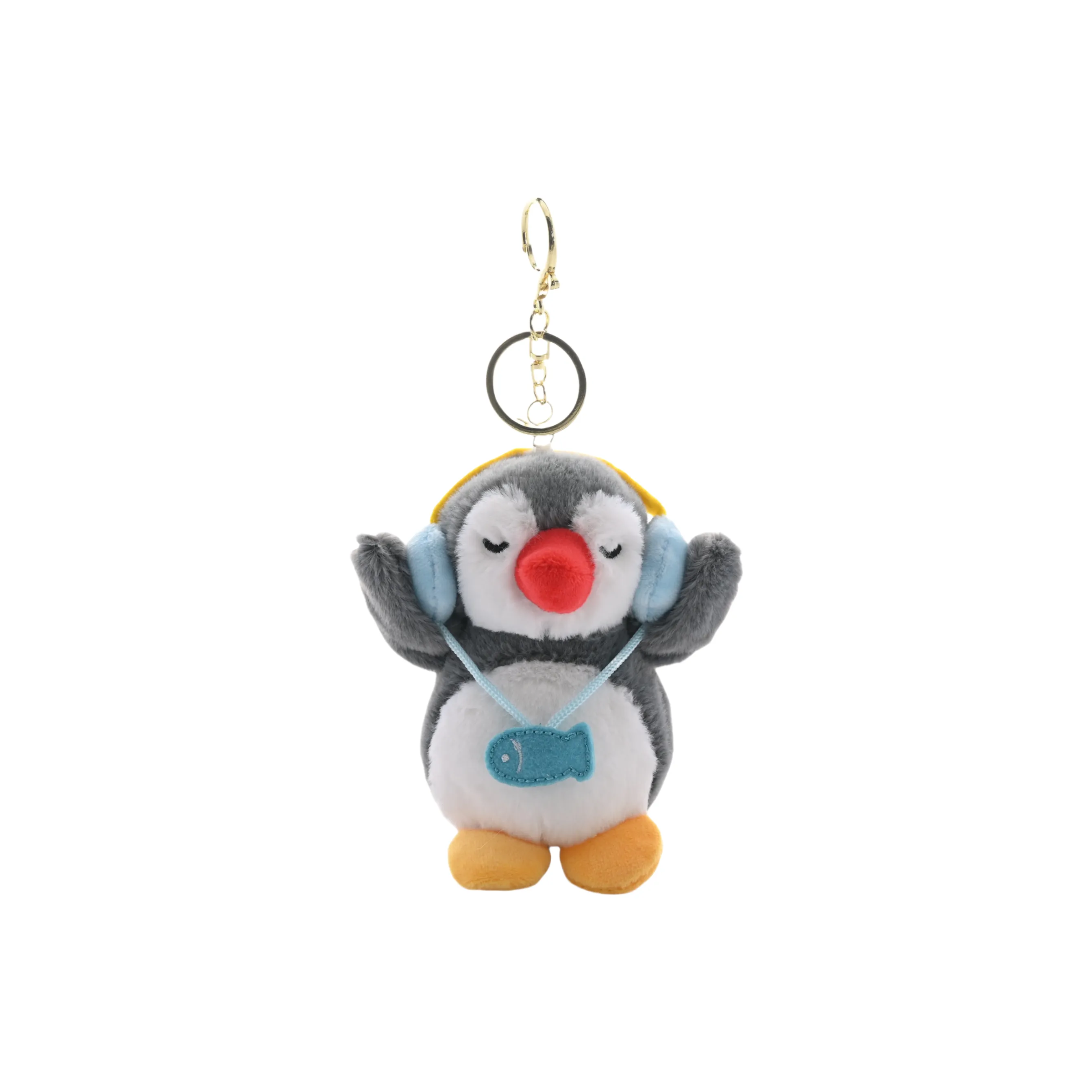 Куклы и медведи танцуют Причудливый пингвин Наушники от DAIYU Куклы Плюшевый брелок 11 см Рекомендуемая высота