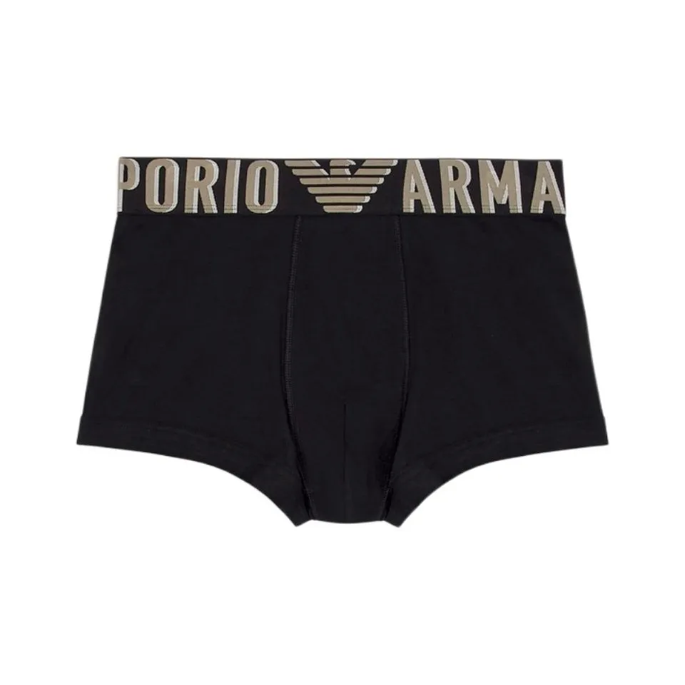 EMPORIO ARMANI Asv Megalogo Organic cotton Boxer Briefs