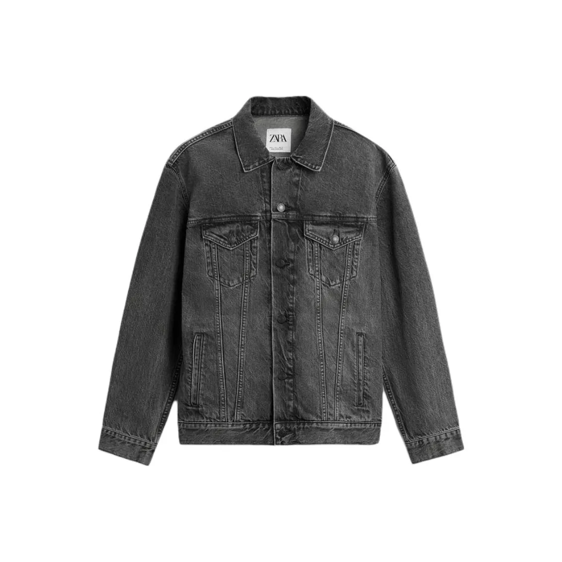 ZARA Серый Мужской Джинсовые Куртки