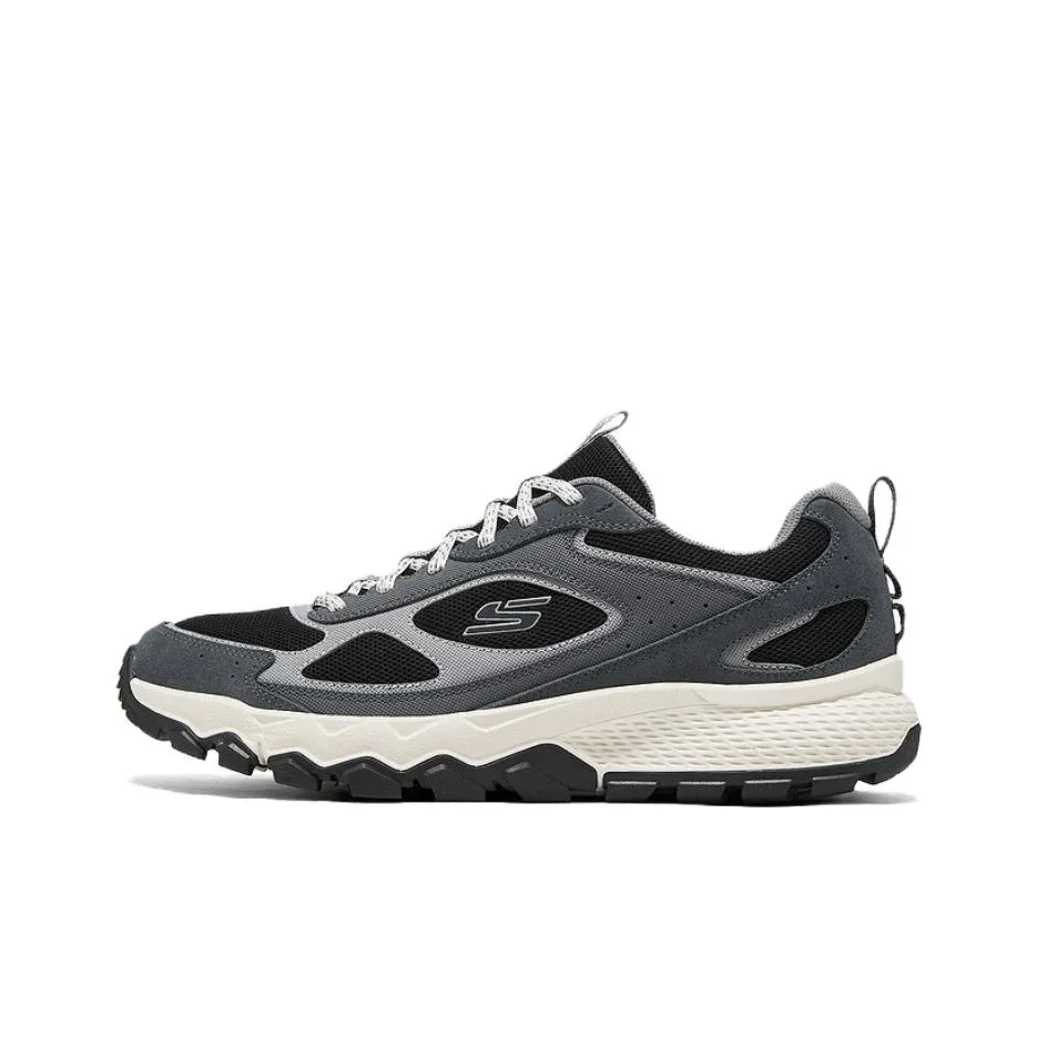 Skechers OUTDOOR MENS Устойчивый к истиранию Низкий Топ Уличная обувь Мужская Серый Черный