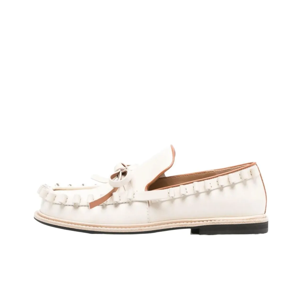 JW Anderson Bow detail Leather Loafers Women's