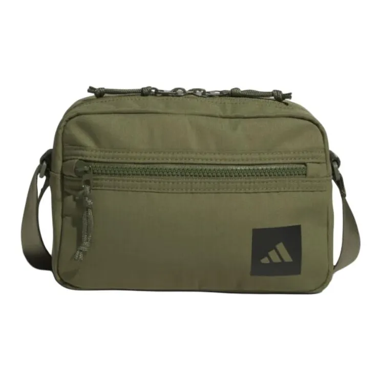 Adidas Универсальная Сумка через плечо Большая Унисекс Темно-оливково-зеленая