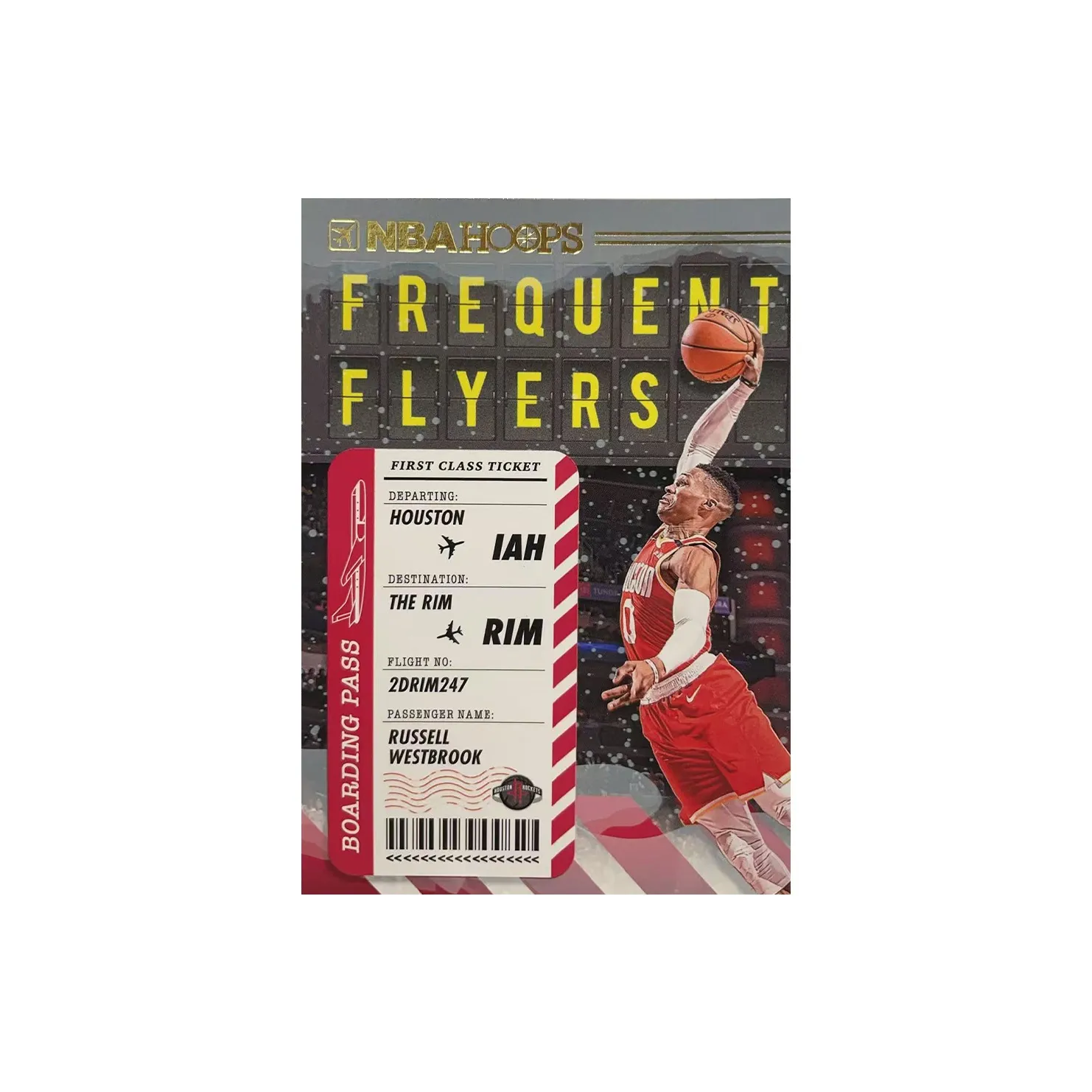 PANINI 2020 21 Rocket, Westbrook, Russell Westbrook, Airplane Ticket, Collection Essentials Sports Cards 1 Pc