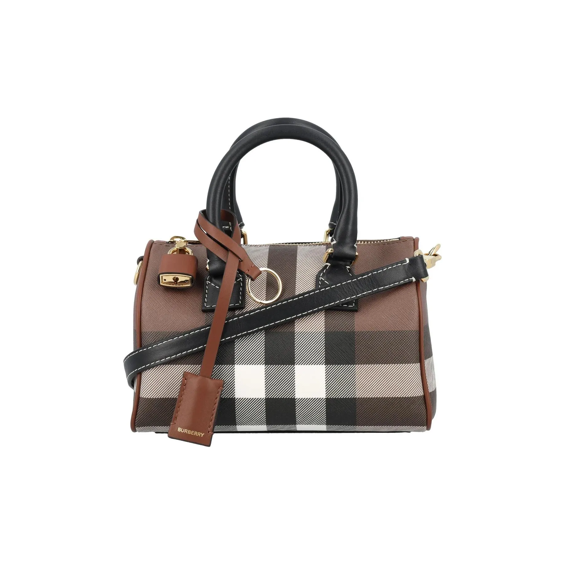 Burberry Check Mini Bowling Bag