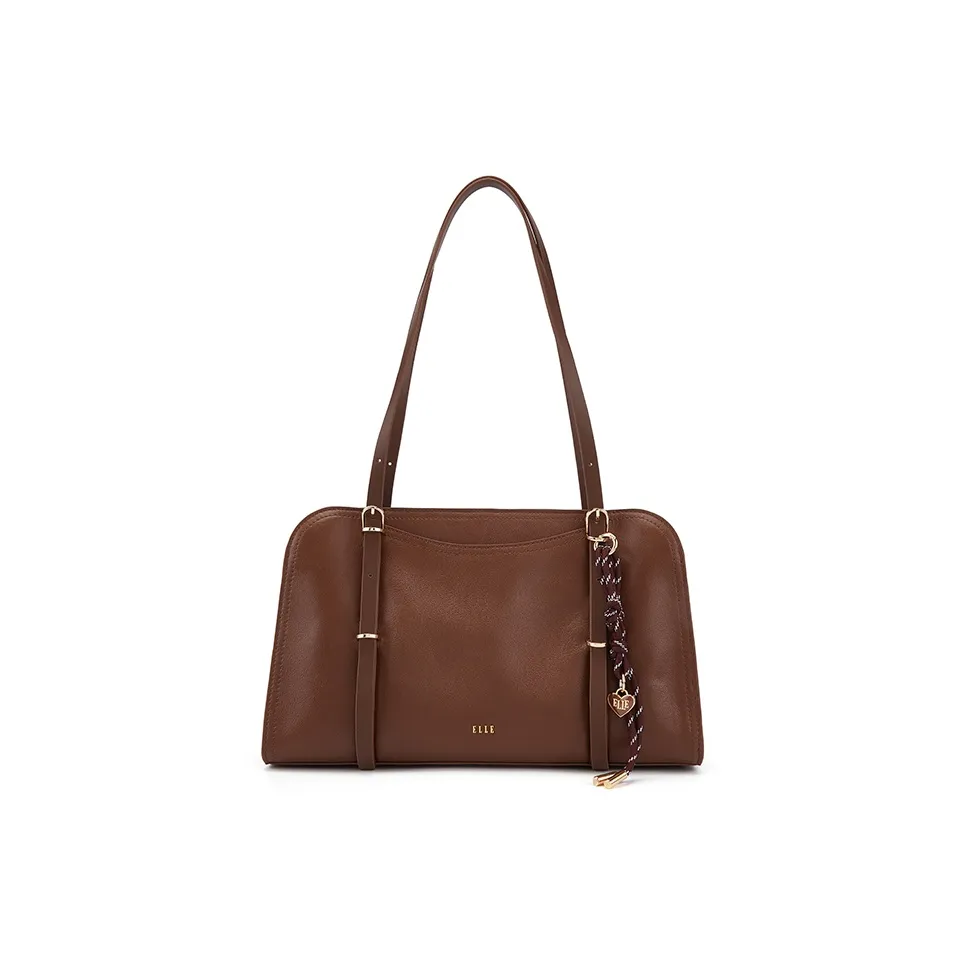 ELLE Кристальный Растительное дубление Лицевая коровья кожа Сумка на плечо Женская Многоцветная