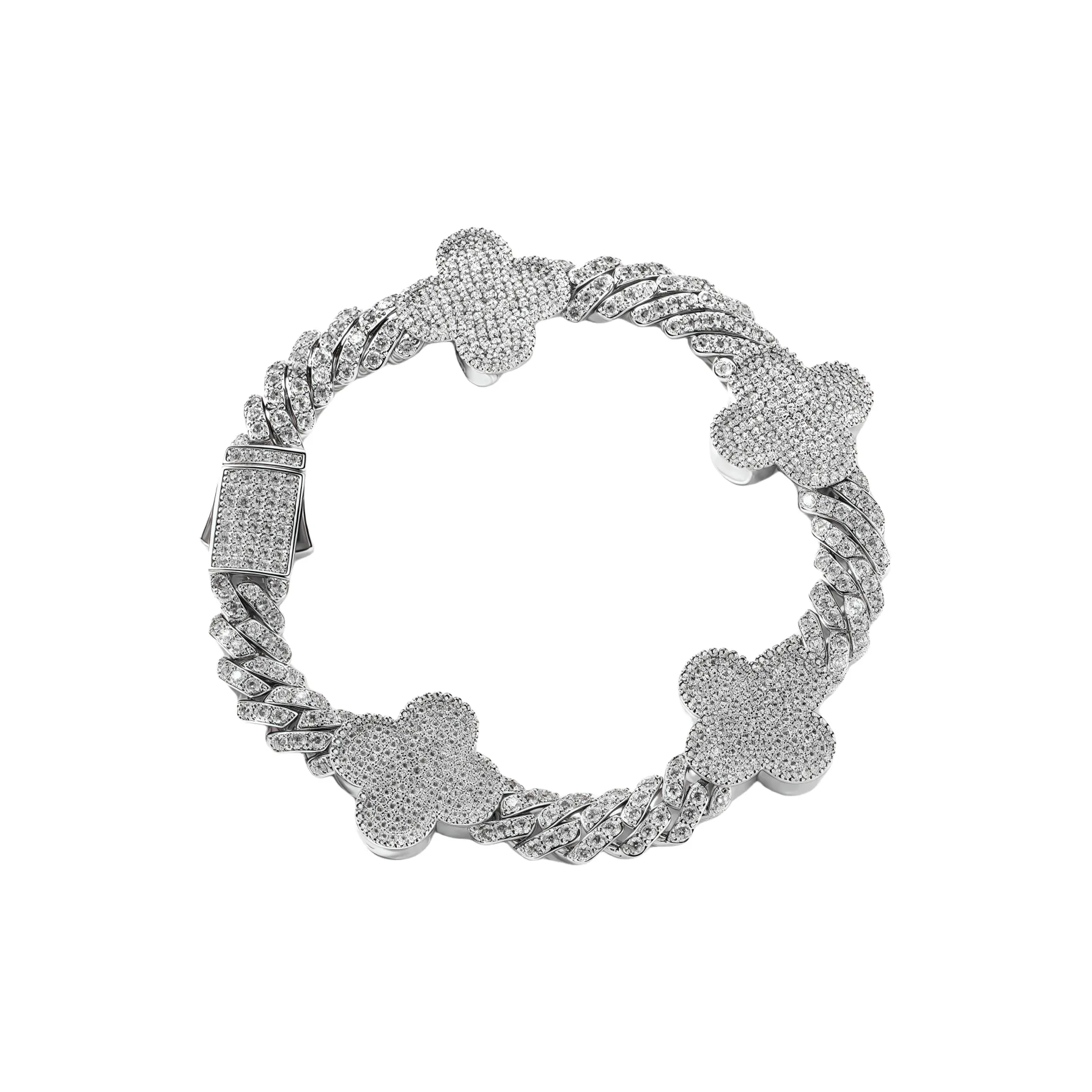 KING OF BLING Медный Циркон Браслеты Унисекс