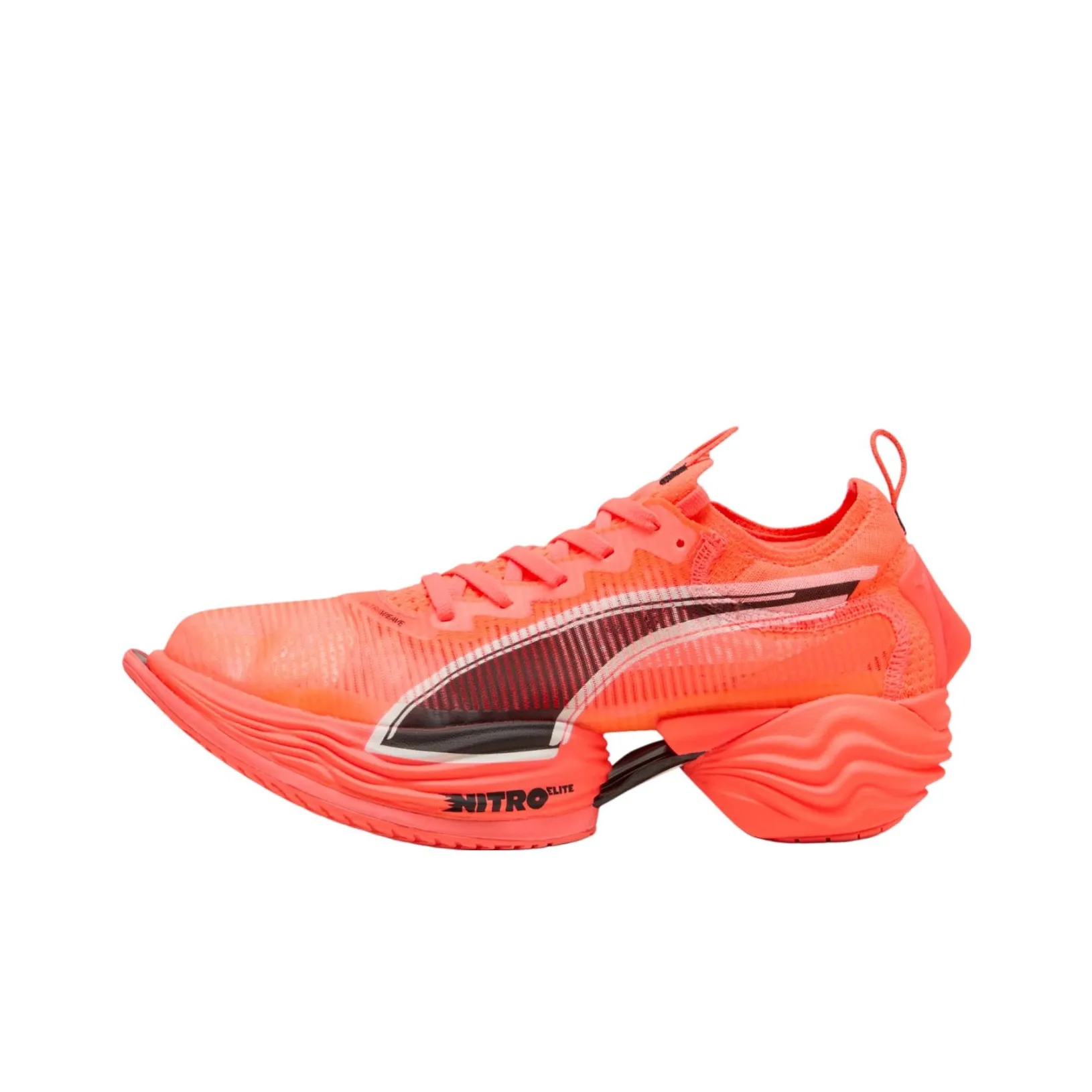 PUMA Fast R Nitro Elite 2 Дышащая Поддержка Низкий Топ Беговые кроссовки Мужские Красные