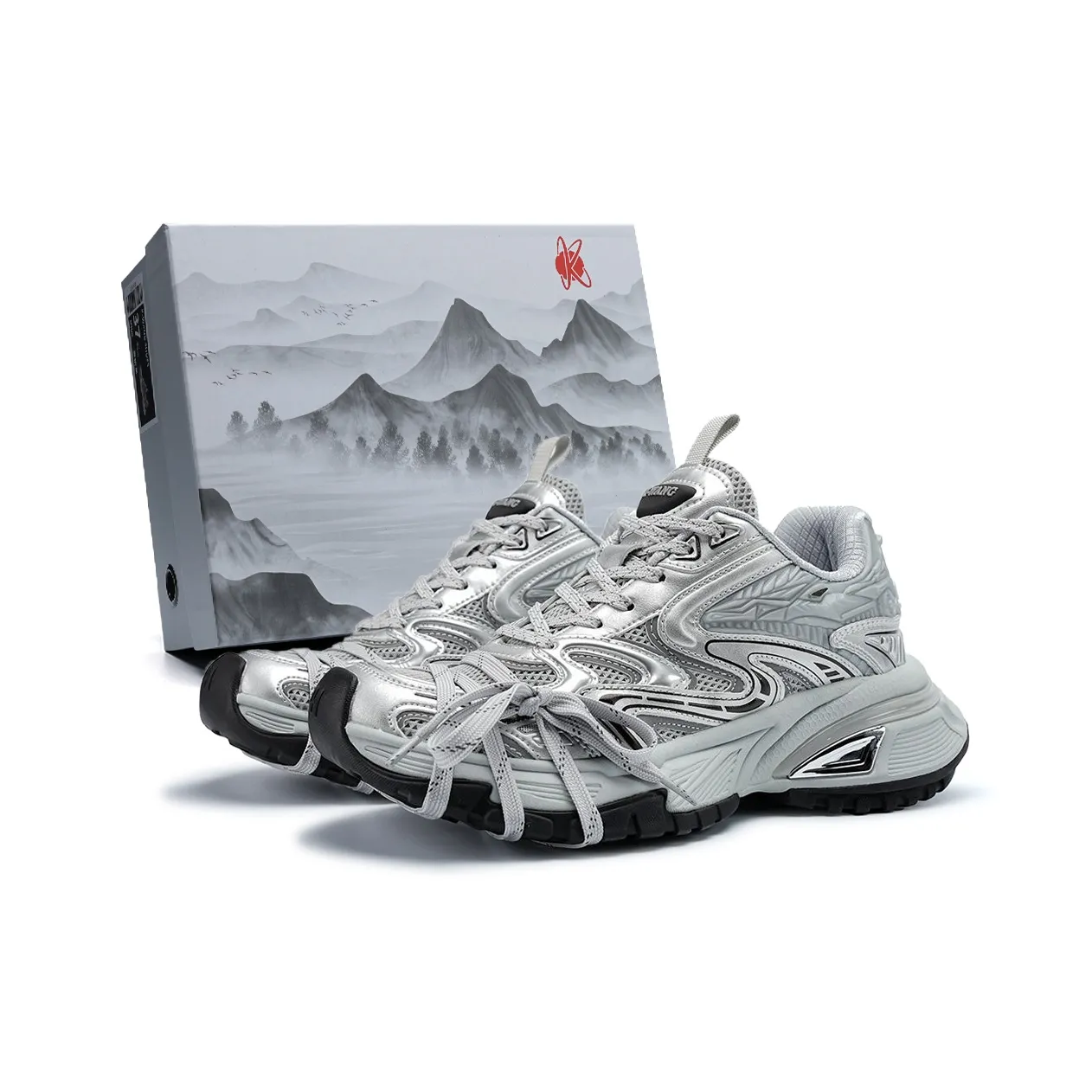 K Wang Париж Модная одежда Стиль Антискользящий и Износостойкий Увеличение Высоты Низкий Топ Толстая подошва Мужские кроссовки