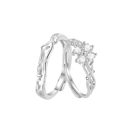 Heart To Heart S999 Fine Silver Rings Unisex