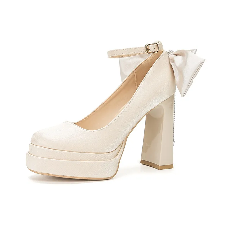 Bamiti Грубый каблук Высокие каблуки Женские