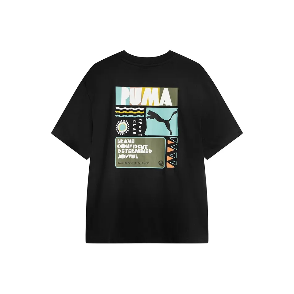 PUMA HcRELAXED T Shirt Unisex Black