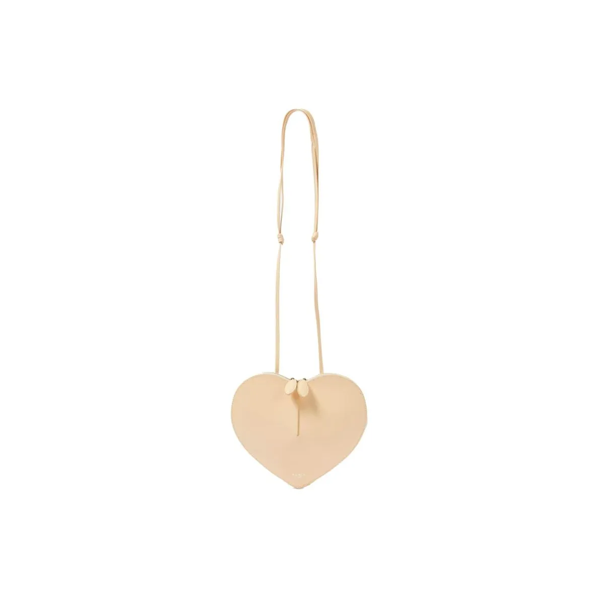 Alaia Calfskin Heart Shaped Bag Shoulder Bag Women's Beige Yellow