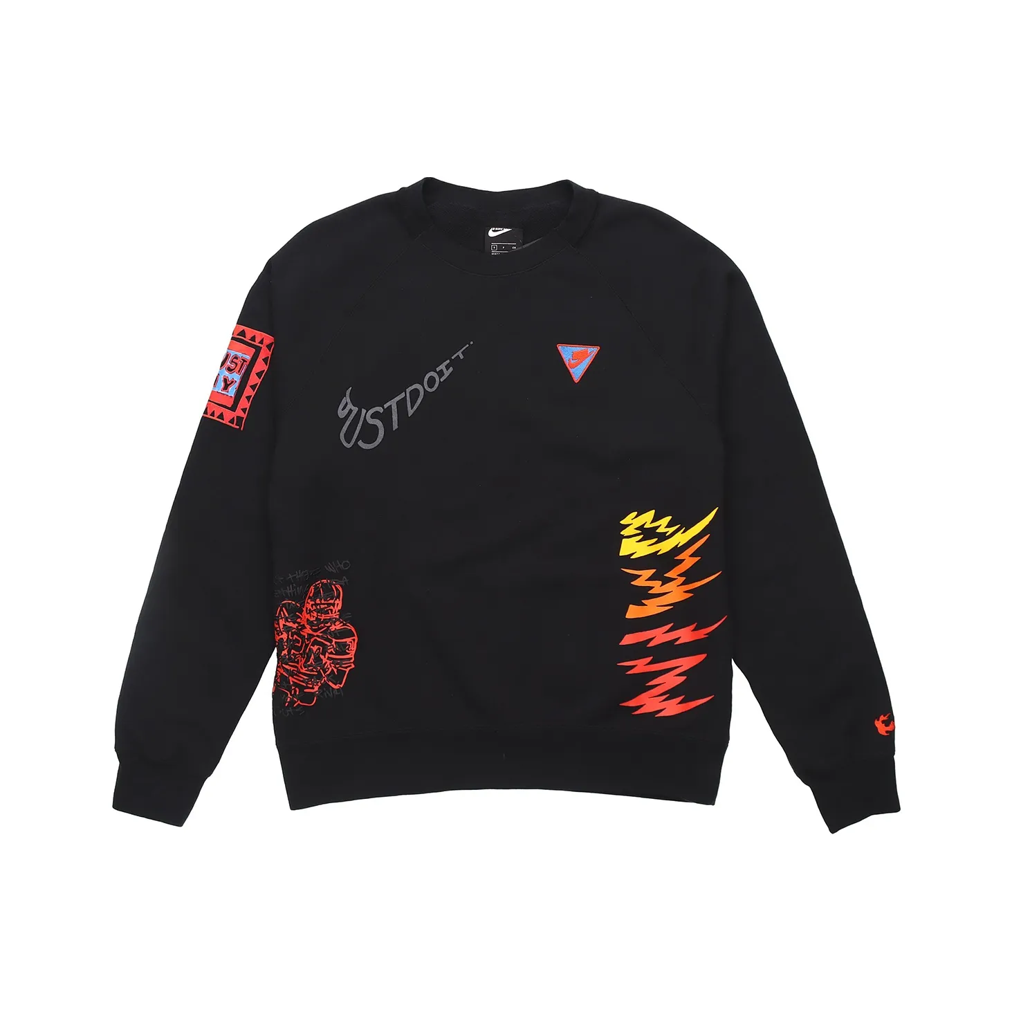 Nike Sportswear NSW 3M Reflective Graffiti Print Hoodie Black