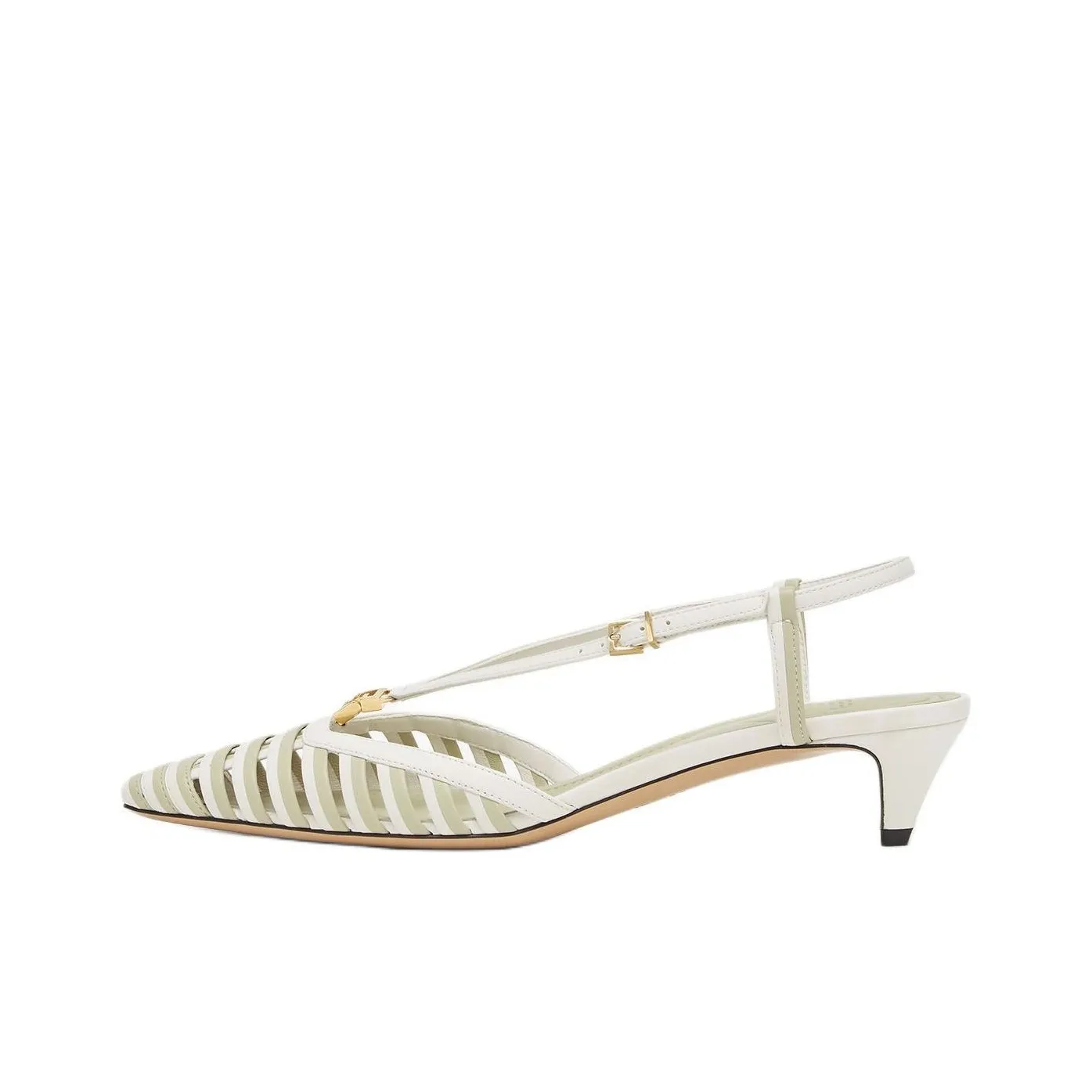FENDI FFold Low Heeled Slingback Pumps