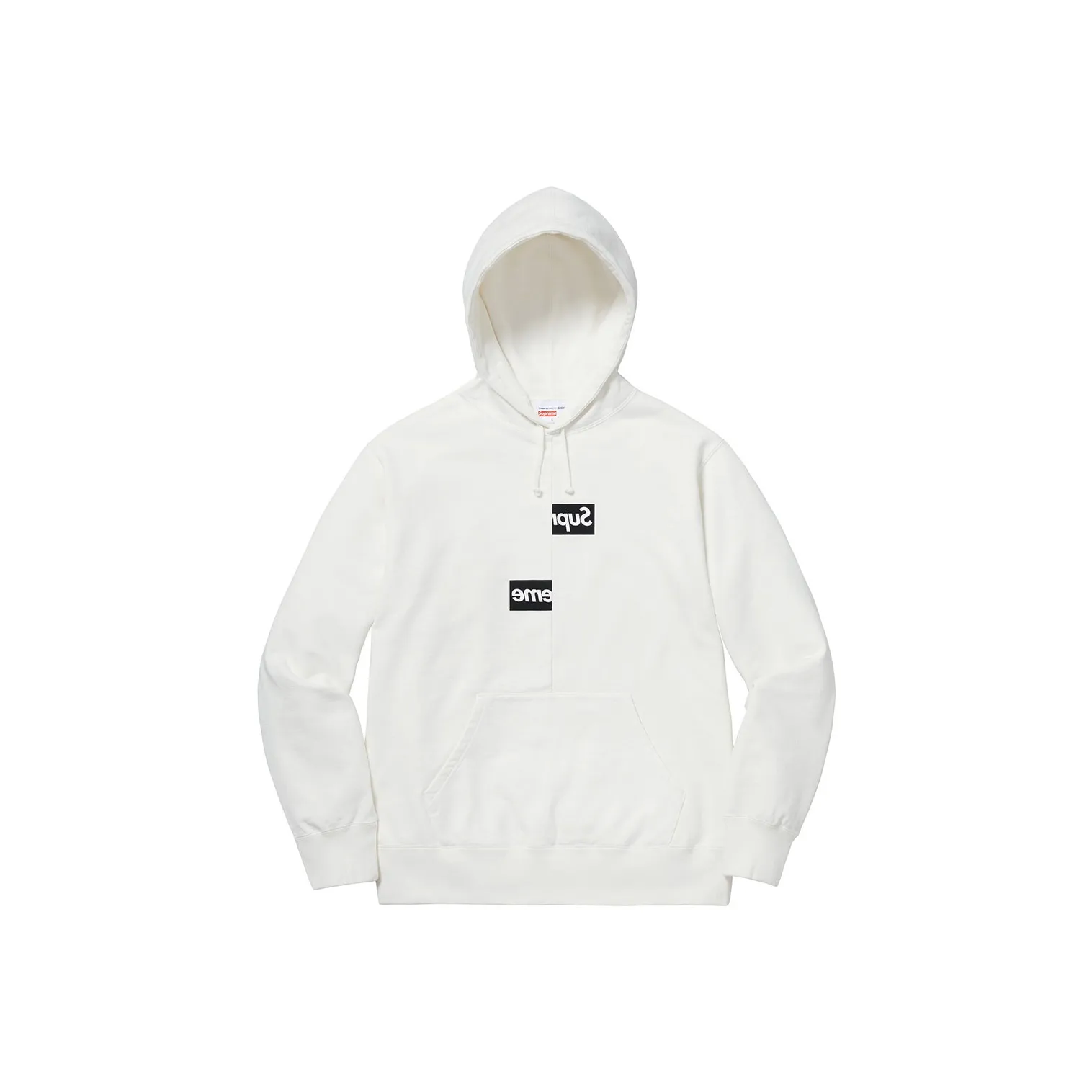 Supreme Comme Des Garcons Shirt Split Box Logo Hooded Sweatshirt
