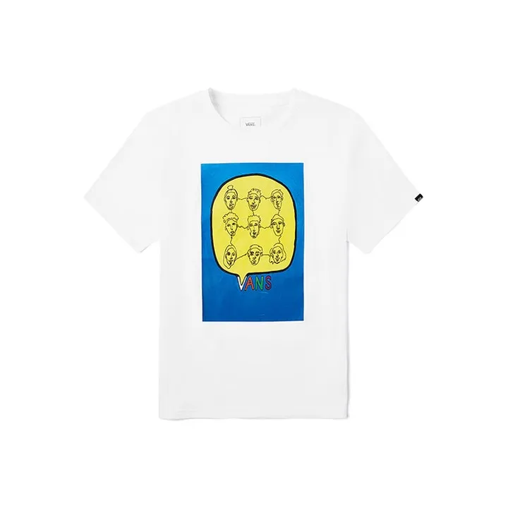 VANS Asian ARTIST Co Бренд T Рубашка Мужская Белая