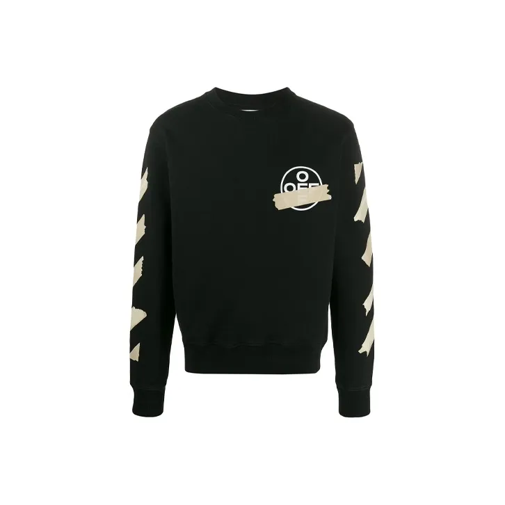 OFF Белый SS20 Свитшот Мужской Черный