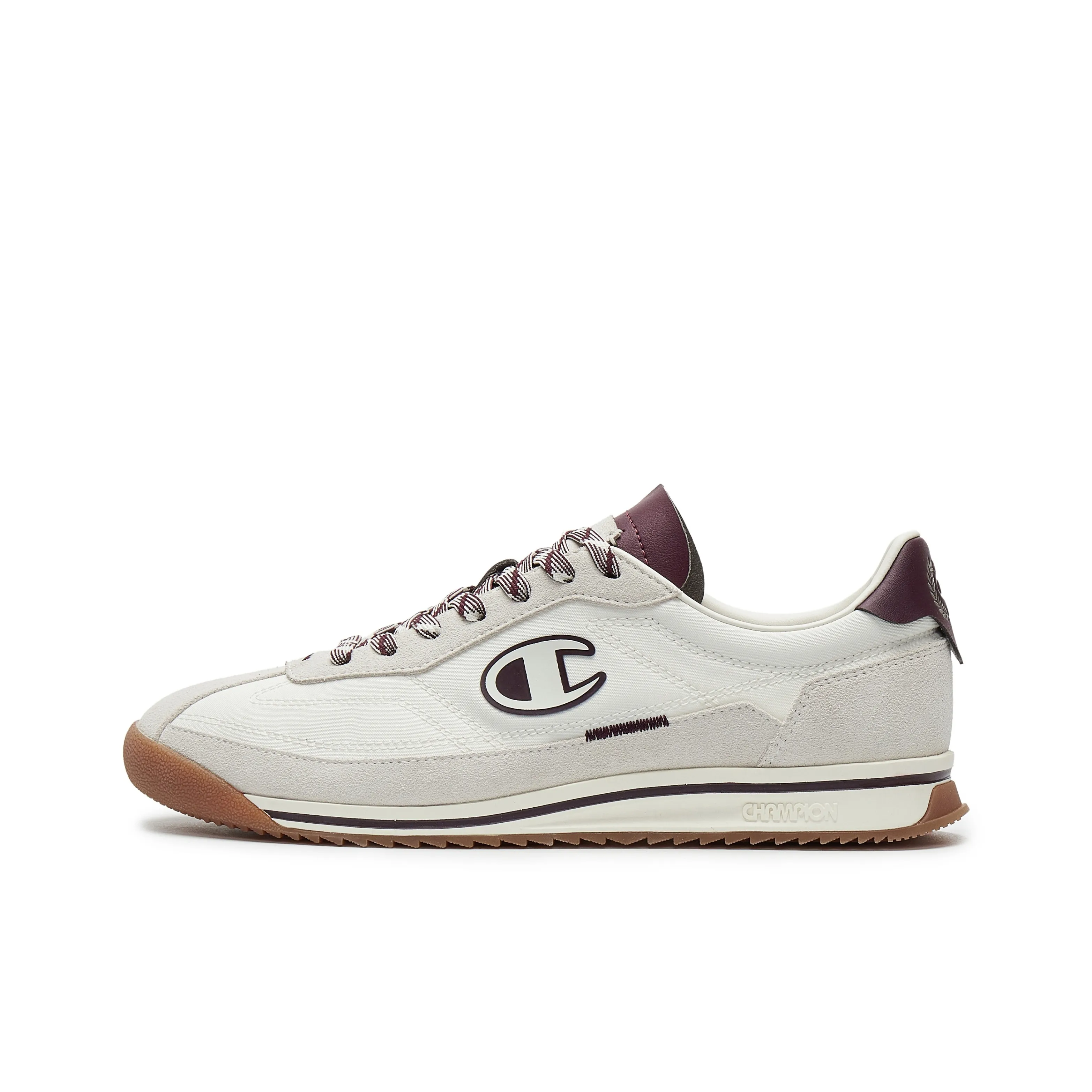 Champion Low Top Беговые кроссовки Мужские Молочно-белый Бордовый
