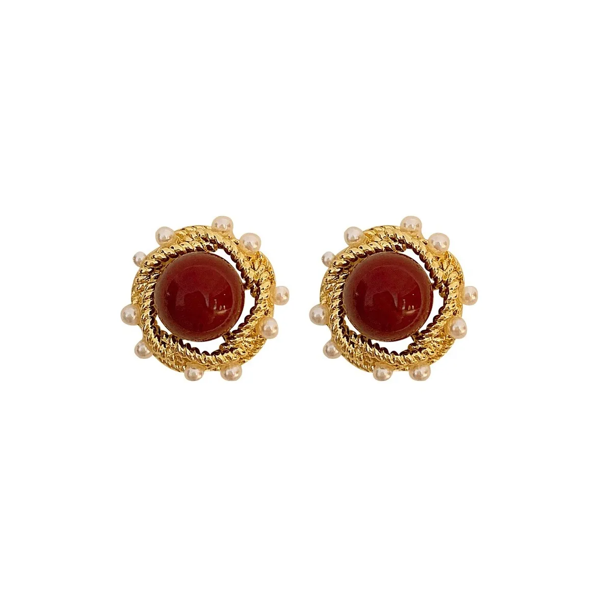 Tong Tong Rabbit Alloy, Faux Pearl, Resin Earrings Women's