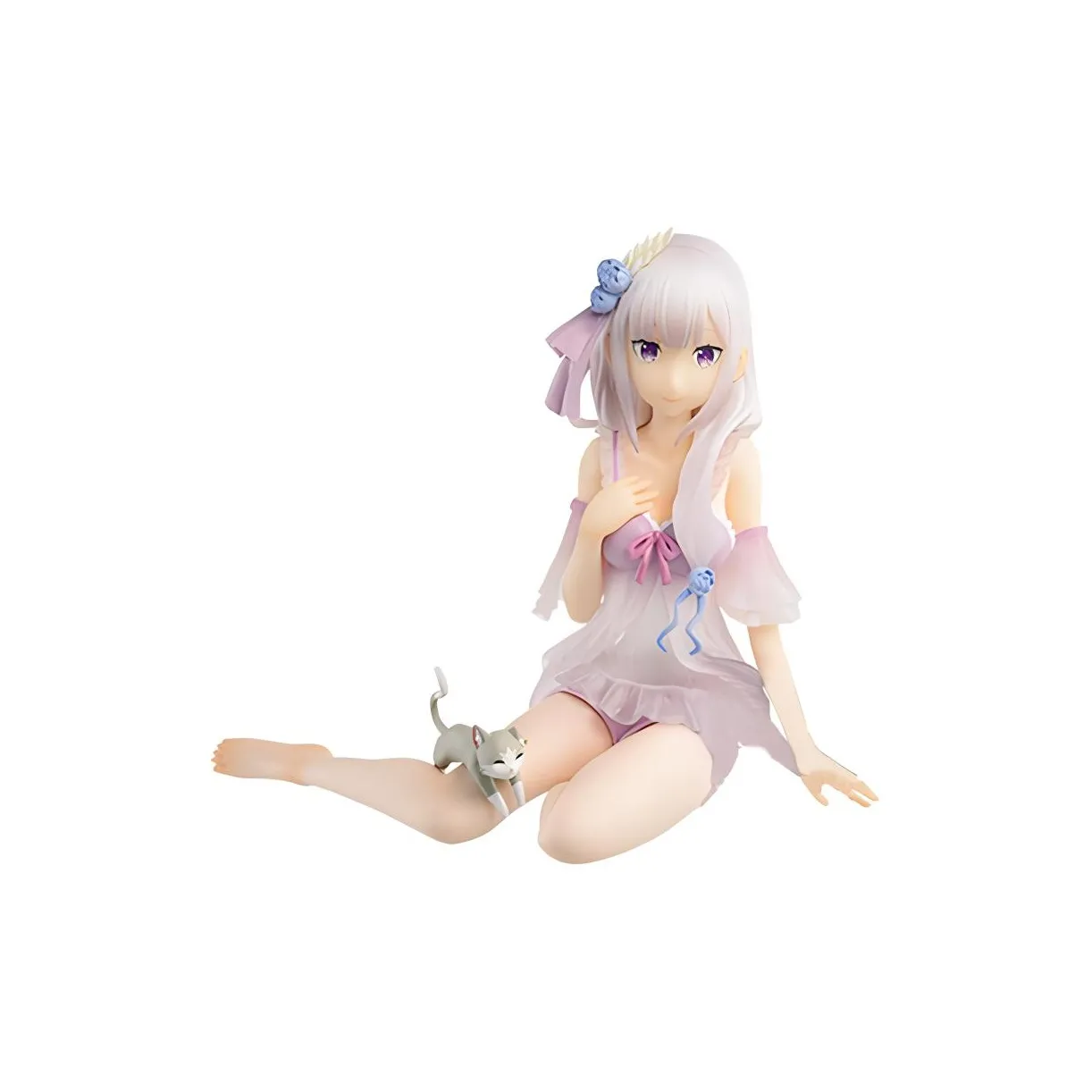 BANPRESTO Emilia Glass Factory Ichiban Kuji From Zero To Hero Drowsy Tea Party B Emilia Scale Figures 12cm