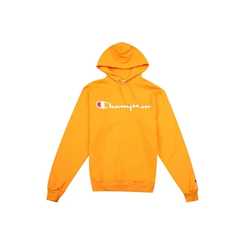 Champion Moderate Hooded Fitted Regular Sweatshirt Men's Yellow