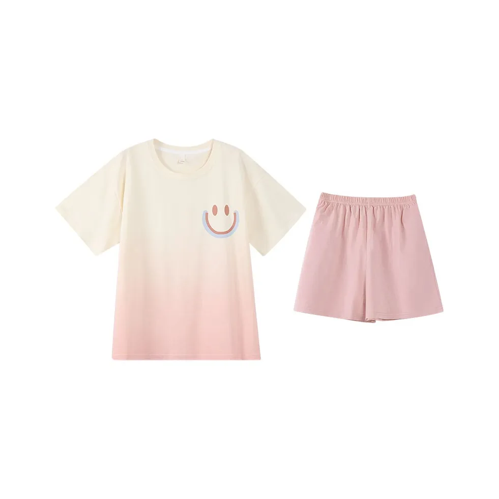 Huggy Kissy Pajama Set Women's Light Pink