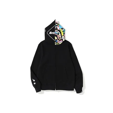 Bape X F.C.R.B. Shark Full Zip Hoodie