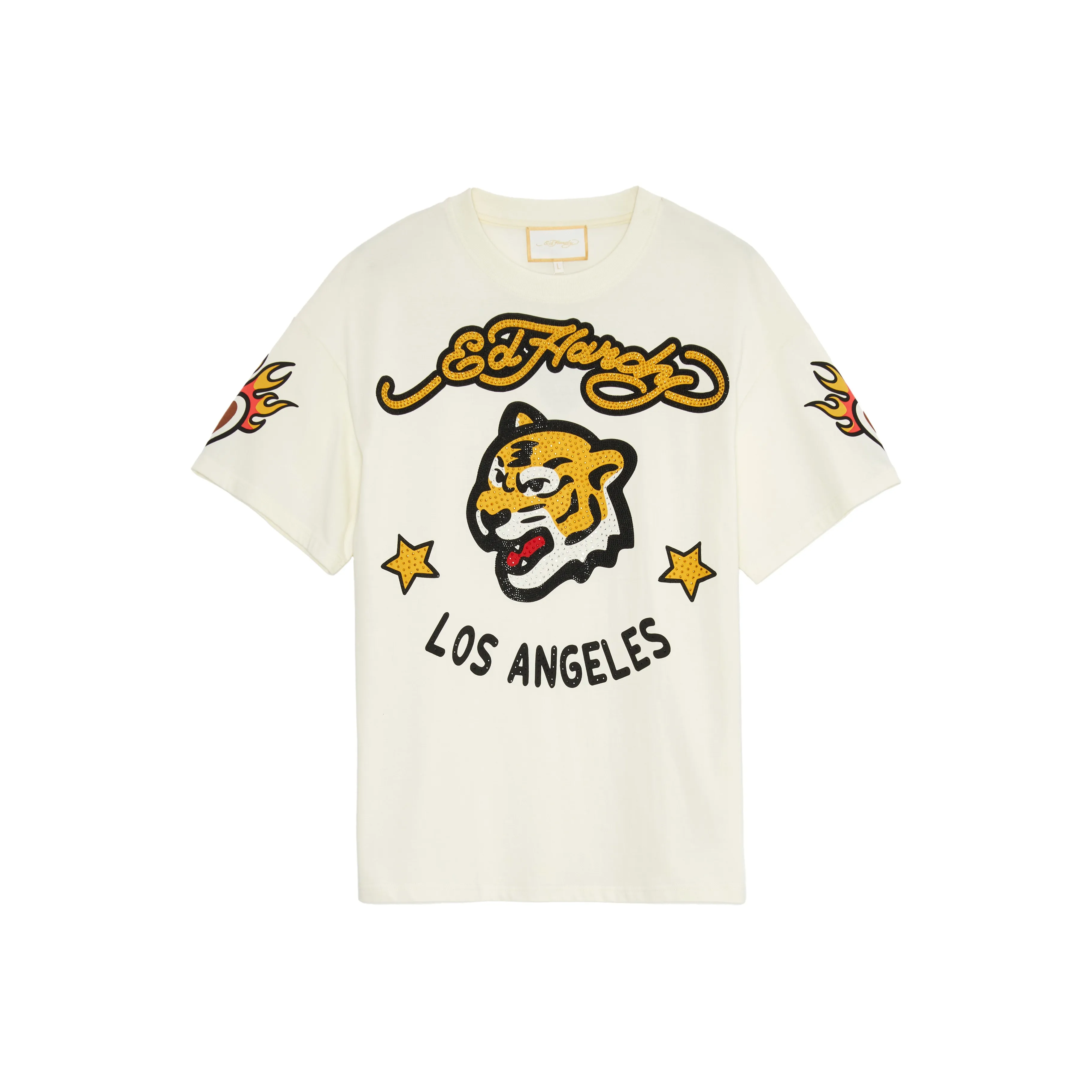 Ed Hardy T Shirts Men's Ivory White E1PAM417