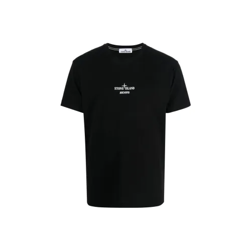 STONE ISLAND Черная Мужская Рубашка
