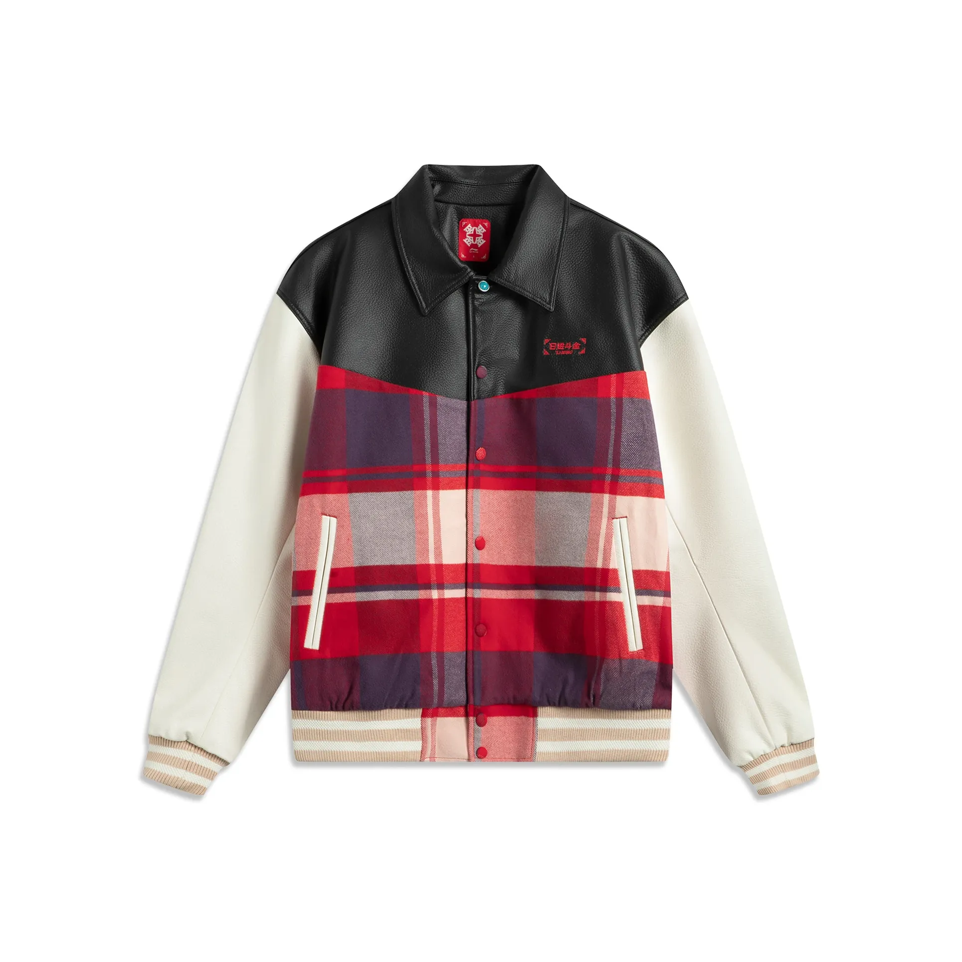 LINING Rijin Doujin Collection Пуховая куртка Мужская Красная Клетка
