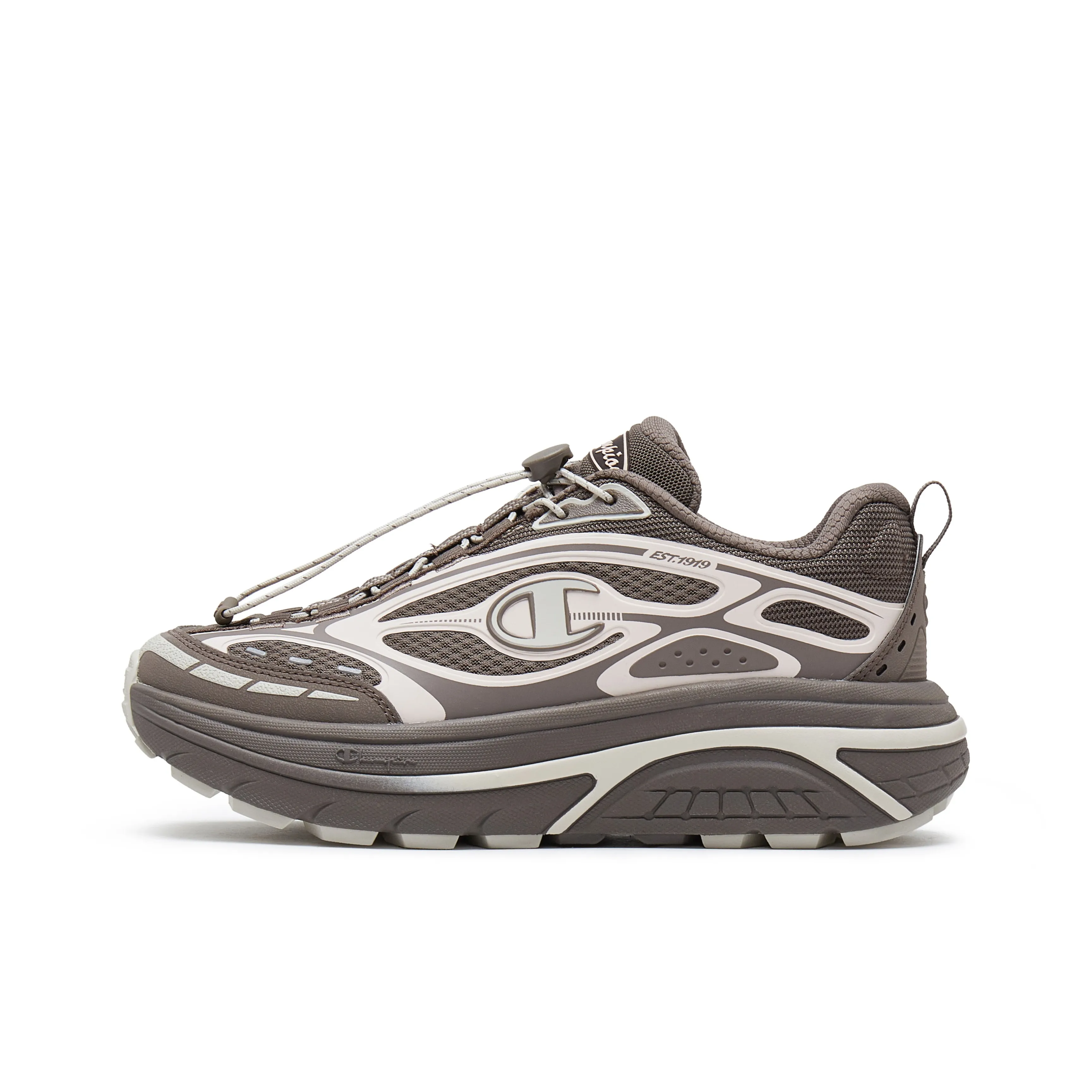 Champion Low Top Беговые кроссовки Женские Кофейное зерно Серый Светло-розовый Красный