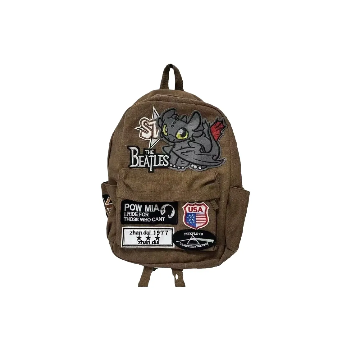 YUANTUZHE Холст Рюкзак Унисекс Кофейный