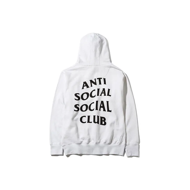 ANTI SOCIAL SOCIAL CLUB С капюшоном свободный крой стандартный свитшот унисекс белый