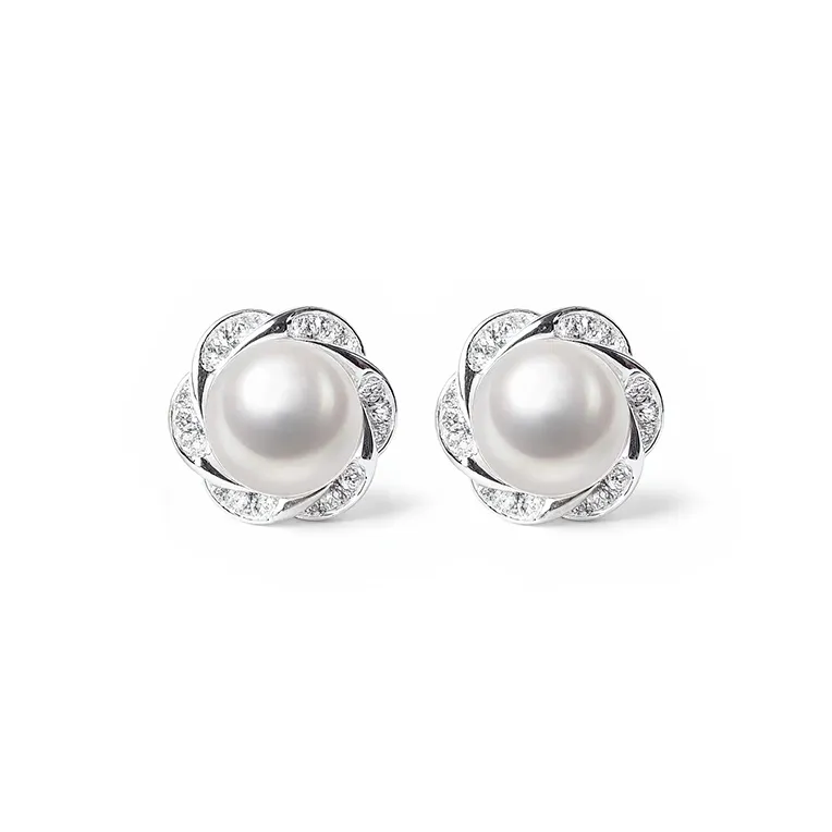 Shang Qianyi Pearl Stud Earrings Women's