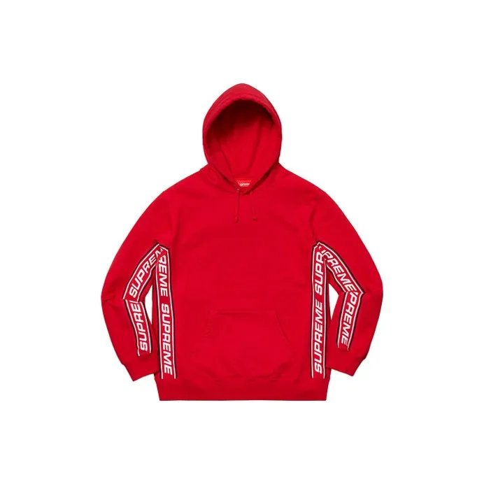 Supreme Text Rib Hooded Sweatshirt