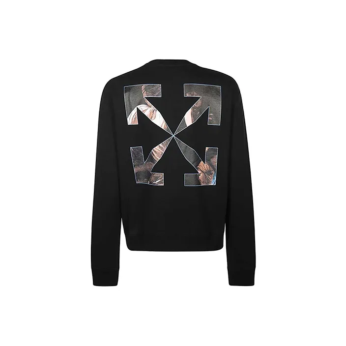 OFF WHITE Caravaggio Angel Sweatshirt Men's Black