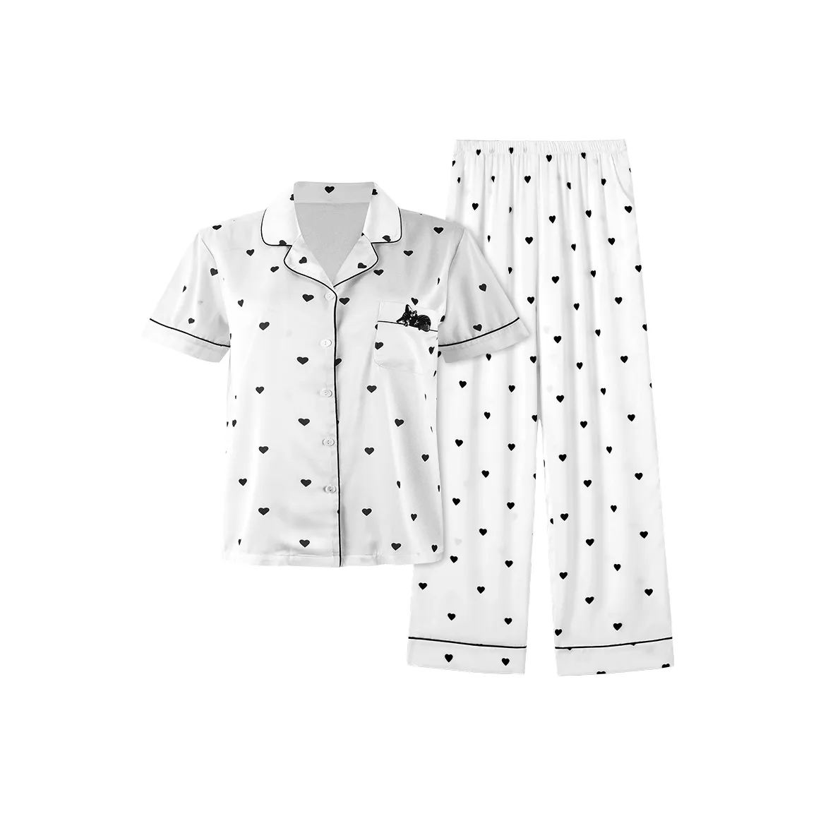 MY BODY Ледяной шелк Пижамный комплект Женские