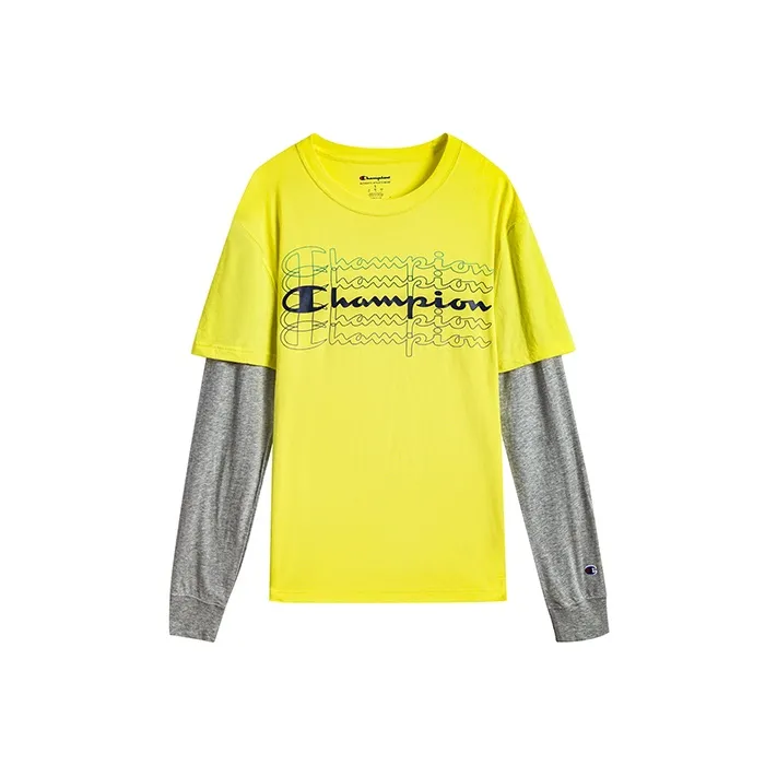 Champion T-Shirt US Version Unisex Yellow
