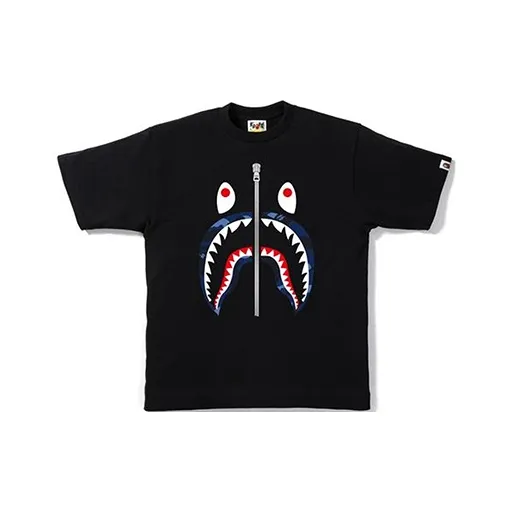 A BATHING APE Shark Series T-Shirt Унисекс Черный