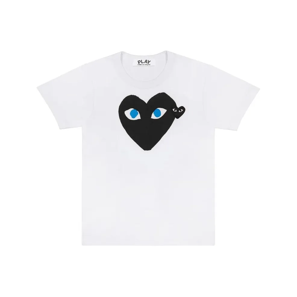 Comme Des Garcons Play Black Heart Blue Eyes T shirt