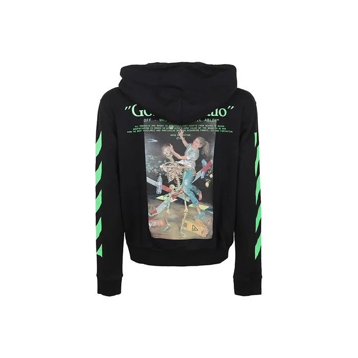 OFF WHITE Golden Ratio Graphic Zip Up T-SHIRT hoodie