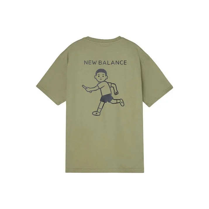 New Balance совместная коллекция Noritake T-рубашка унисекс армейский зеленый