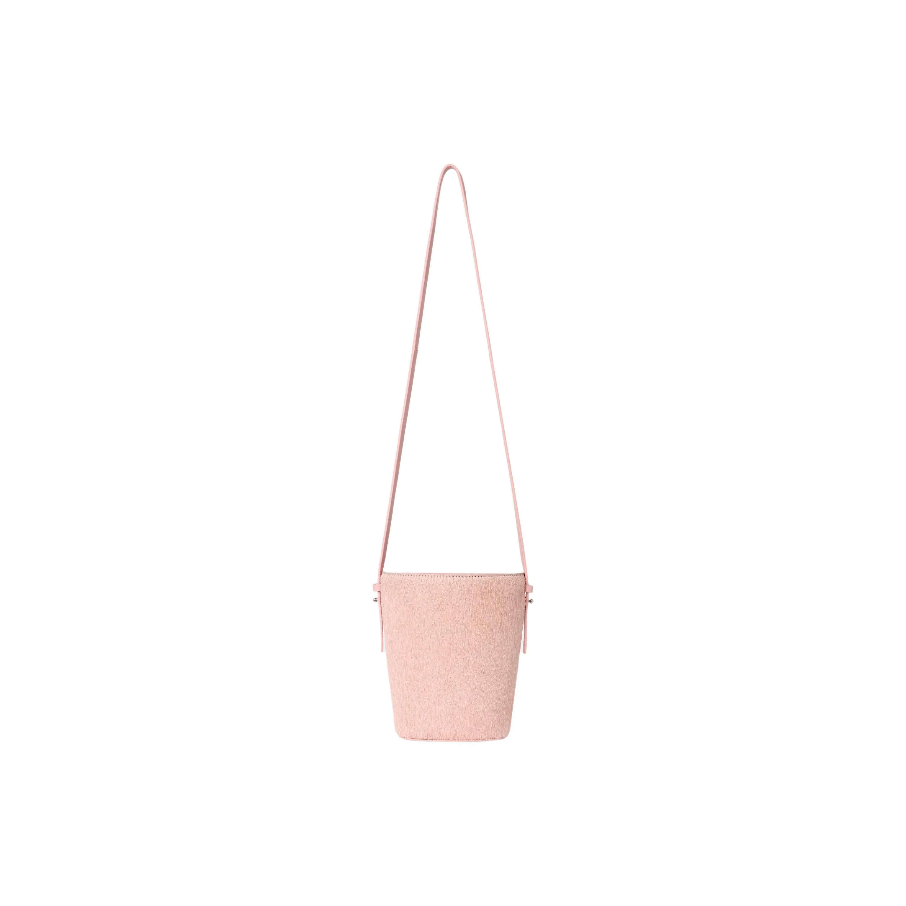 COS Leather Bucket Bag, Shoulder Bag Mini Women's Pink