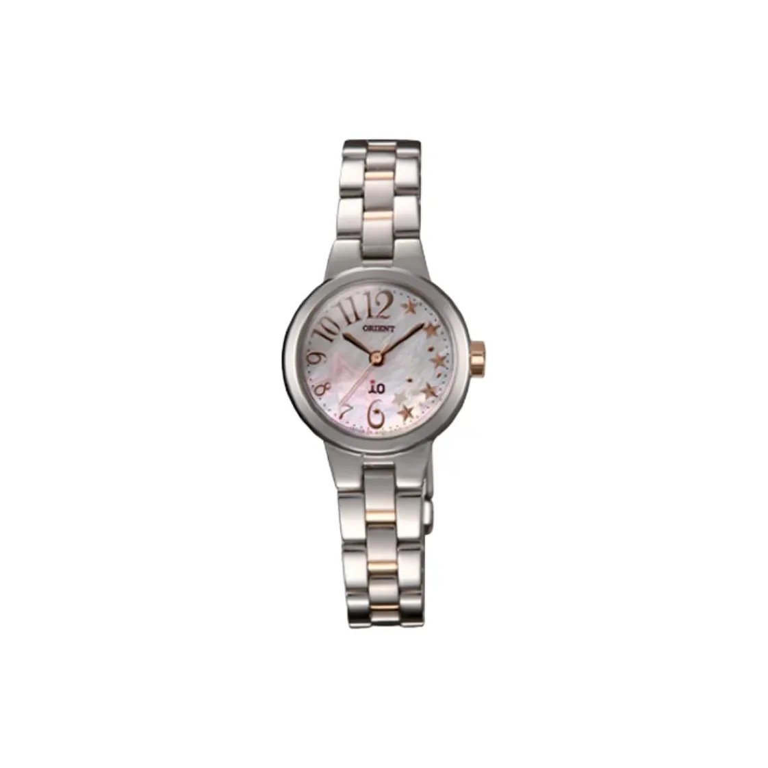 ORIENT Solar Power Collection Светильник Кварцевый механизм Нержавеющая сталь Ремешок Часы 24,5 мм Женские часы Белый циферблат