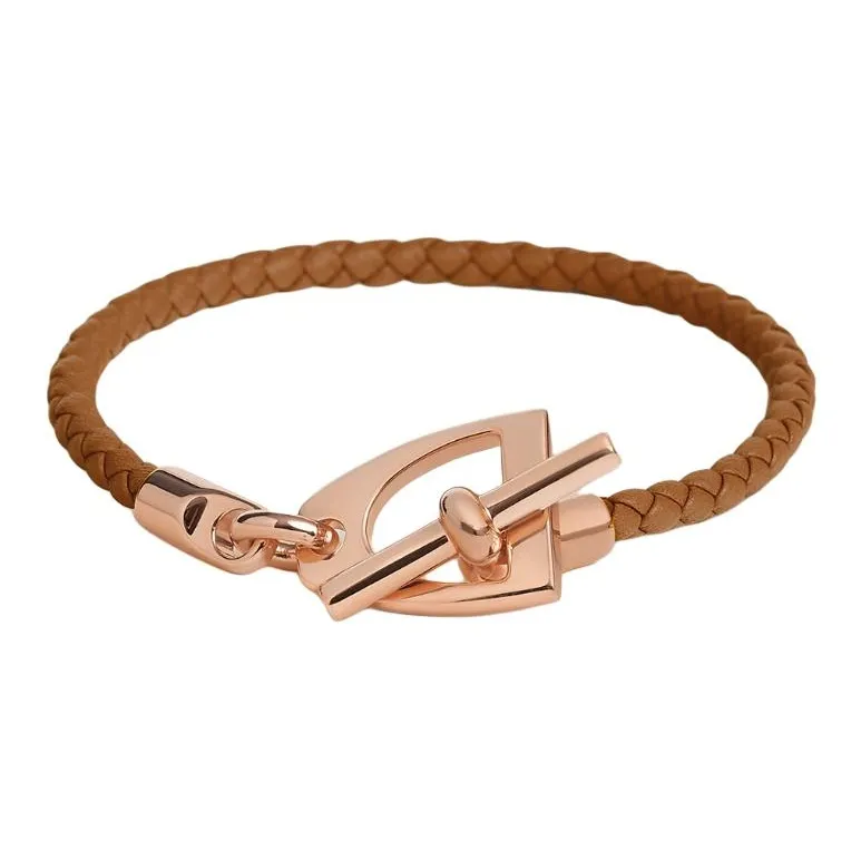 HERMES Телячья кожа Браслеты Унисекс Золото