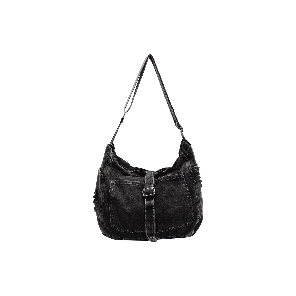 SUN EARTH U Denim Crossbody Bag Shoulder Bag Standard Women's Black Dark Blue Light Blue SUN EARTH U Деним Сумка через плечо Сумка на плечо Стандартная Женская Черная Темно-синяя Светло-синяя