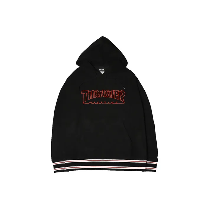 Thrasher Свитшот Японская версия Унисекс Черный