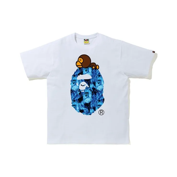 Bape Flame Milo On Big Ape T Shirt