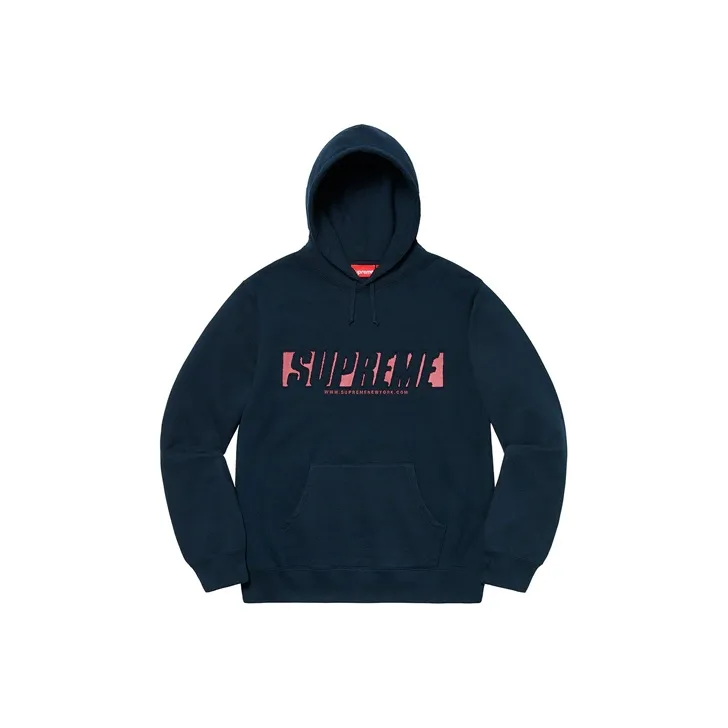 Supreme Reflective Cutout Hooded Sweatshirt